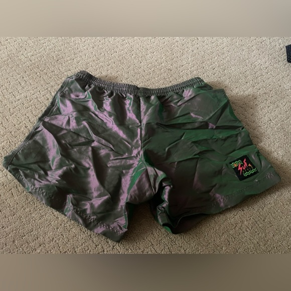 surf style Shorts Vintage Surf Style Iridescent Shorts Poshmark